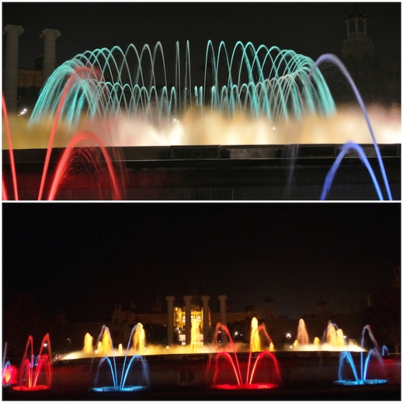  The Montjuic Magic Fountain di Barcelona saat winter trip 23 Desember 2014